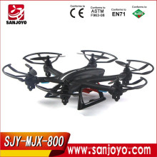 Novo Drone RC Quadcopter com câmera RTF 2.4 GHz 6 eixos Gyro Headless Mode One Key Return SJY-MJX-X800